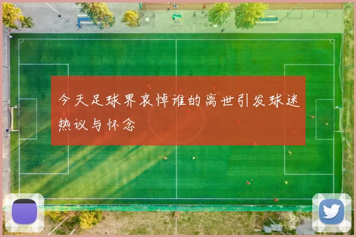 今天足球界哀悼谁的离世引发球迷热议与怀念